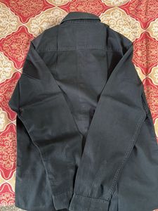 Casual Black Button-Down Shirt