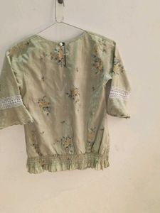 Green Flower Top