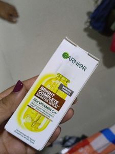 Garnier Vit C Serum, Micellar Water, And Suncreen