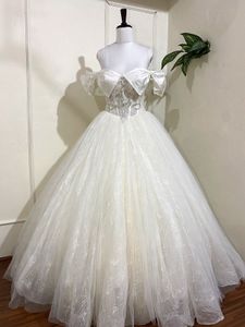 Luxury Cinderella bow Detailing gown