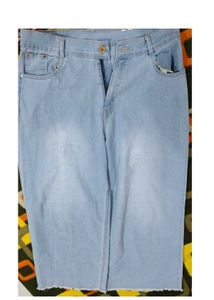 Denim Wide Leg Palazzo Pants