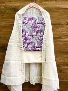 Floral Print Embroidered Salwar Kameez
