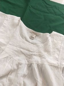 White Embroidered Top(Forever 21)