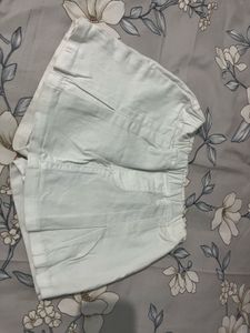 White Denim Shorts