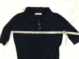 Navy Soft knit top Bust 36