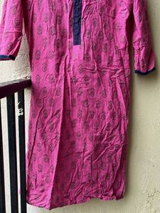 Beautiful 😻 Pink Printed Kurta💗