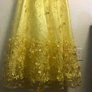Yellow Floral Gown