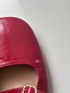 Red Slingback Flats- Mary Jane