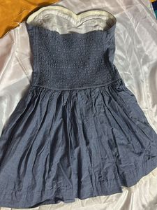 Superdry Strapless Chambray Dress