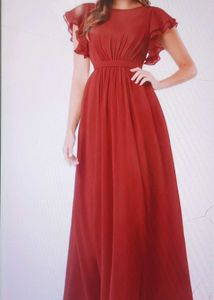 Elegant Red gown.