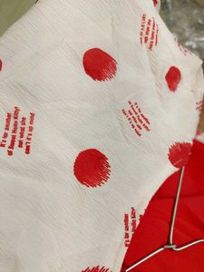 ♥️🤍 Red And White Beautiful Ethentic Top