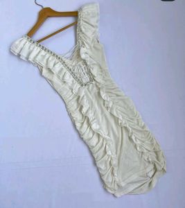 Designer Ruffled Mini Dress