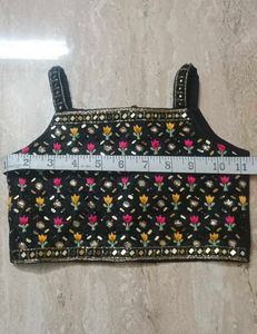 Girls Black Floral Shrug Outfit