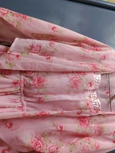 Floral Chiffon Midi Dress