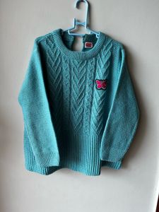 Cute Blue Knit Sweater