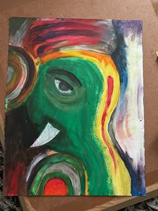Hand Painted Lord Ganesha Using Water Colors