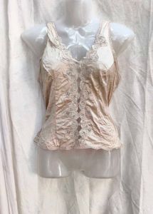 132311. Vintage Lace Trim Cami Top