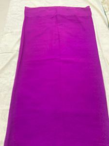 Purple Chiffon Saree With Blouse
