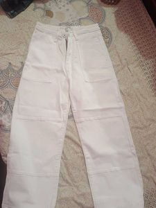 White Wide Leg Pants