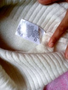 H&amp;M Cream Turtleneck Sweater