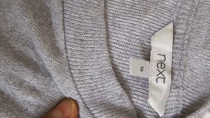 Imported Gray Quarter-Zip Dress By Next
