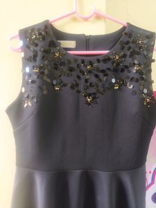 one piece black dress