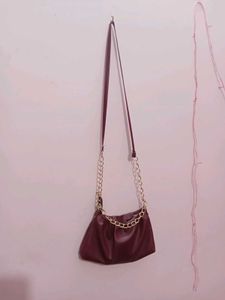 Burgundy Shoulder Bag