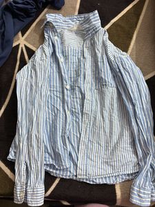 Striped Button-Down Shirt