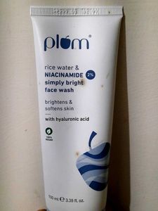 Plum Rice Water Face Wash