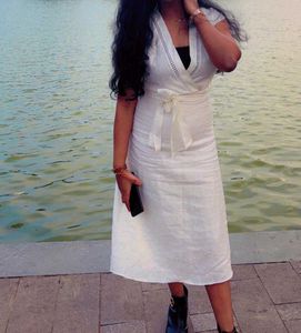 Zara White Midi Dress