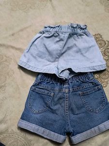 Girls Denim Shorts (2 pairs)