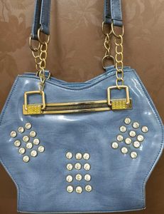 Stylish Blue Handbag