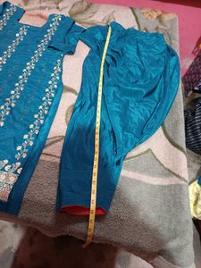 Teal Embroidered Kurta Set