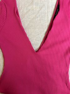 BERSHKA PINK BODYSUIT