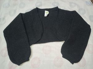 Stylish Black Shrug for 1yo Girl