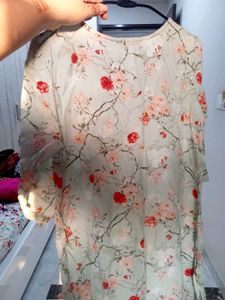 Floral Print Kurta