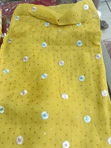 Yellow Embroidered Salwar Kameez