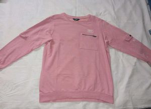 Pink Pullover Sweatshirt