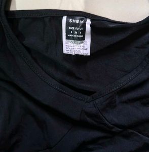 SHEIN Black Bodysuit Top