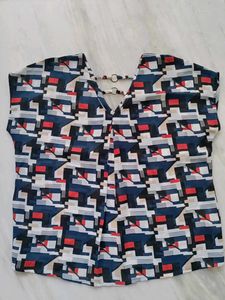 Pantaloons - Sheer V Neck Tops- Size L