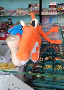 Orange Dinosaur Plush