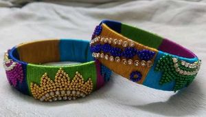 Customized Silk Thread BANGLES