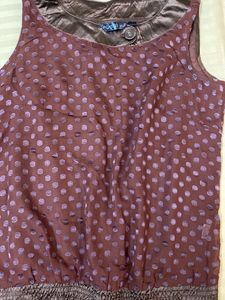 Polka Dot Sleeveless Top