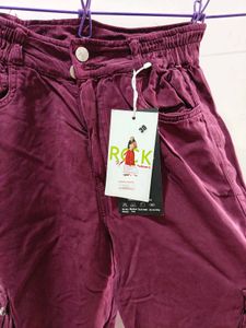 Burgundy Cargo Pants