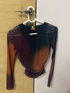 Stylish Ombre Long Sleeve Top