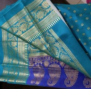 Mysore Silk Saree With Foil Print