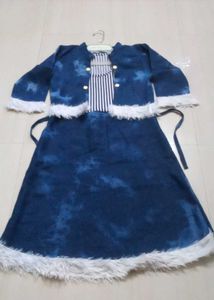 Blue Denim Dress with Jacket