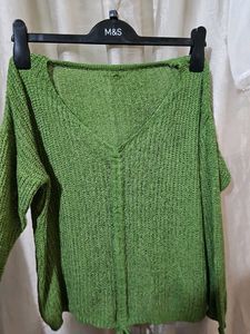 Green Knit Top