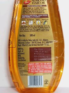 Dabur Almond Hair Oil 500ml