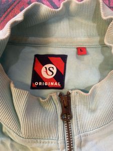 Light Blue Bomber Jacket